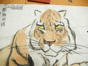 欧美画家画老虎图片视频,捕捉野性之美